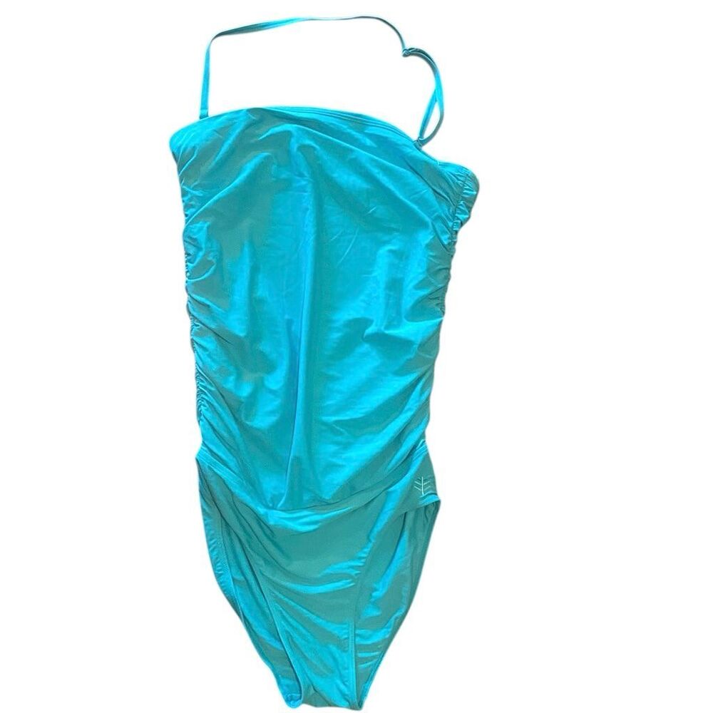 Coolibar Lanikai 3-in-1 Swim Bottom Teal UPF 50+ Tummy Control XS